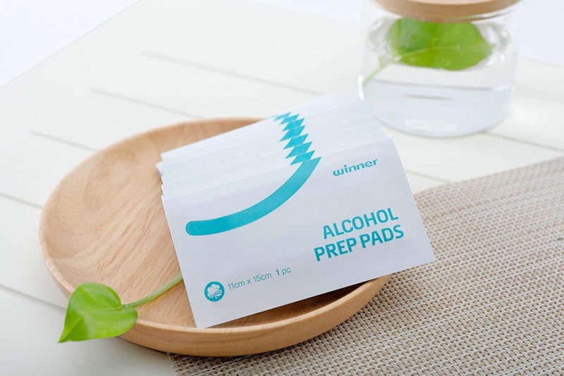 Winner Alcohol Wipes Individually Wrapped, 6" x 4" Large Prep Pads with 70% Isopropyl Alcohol, Essential for First Aid, Home and Laboratories, 4-Ply, 200 Count - Image 2