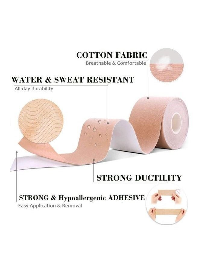 Captaintech Bra tape for Bra A-G Cup Push Up Invisible Body Tape with Nipple Cover Pasties  - Image 2