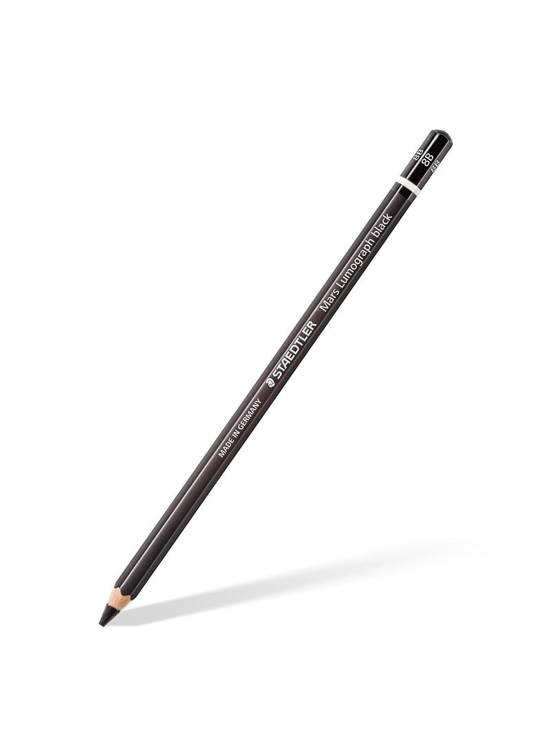 STAEDTLER Staedtler Drawing Or Sketch Pencils Wood 100B G6Black  - Image 3