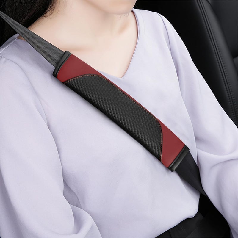 Osilly Carbon Fiber Seat Belt Covers - 2 Pack - Image 5