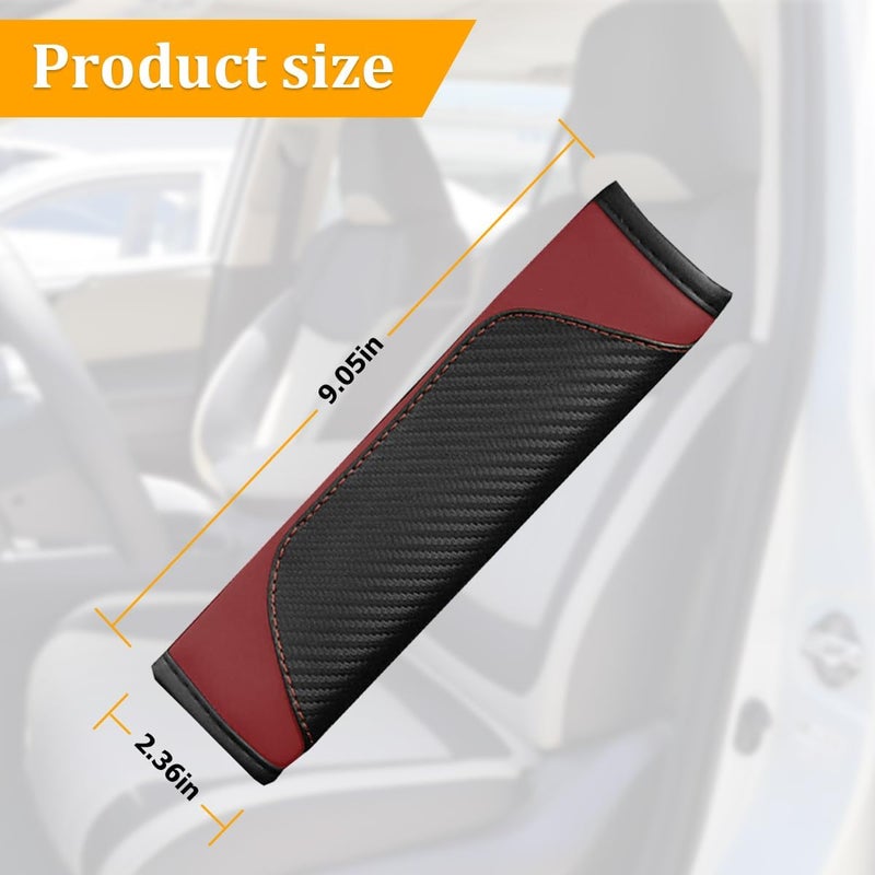 Osilly Carbon Fiber Seat Belt Covers - 2 Pack - Image 2
