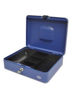 FIS FIS Cash Box / jewelries safe Steel Blue Color With key lock, 30 x 24 x 9 cm, 12 Inch Lock Size - FSCPTS0110BL  - Image 2