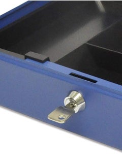 FIS FIS Cash Box / jewelries safe Steel Blue Color With key lock, 30 x 24 x 9 cm, 12 Inch Lock Size - FSCPTS0110BL  - Image 3