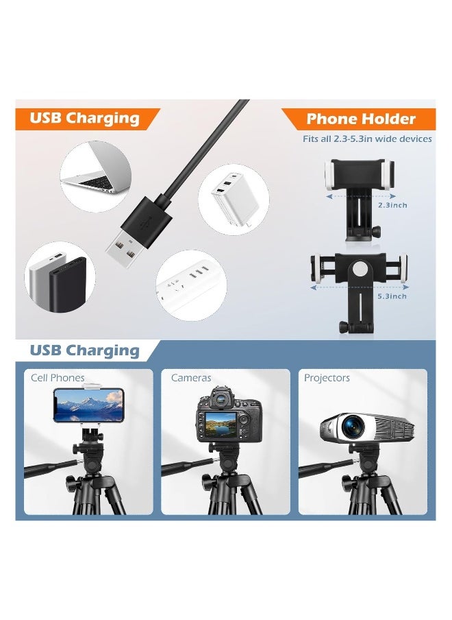 Generic 12'' Dimmable LED Ring Light with Tripod Stand & Phone Holder for Photography, YouTube, TikTok - Compatible with All Cell Phones & Cameras, Perfect for Selfies and Recording.  - Image 5