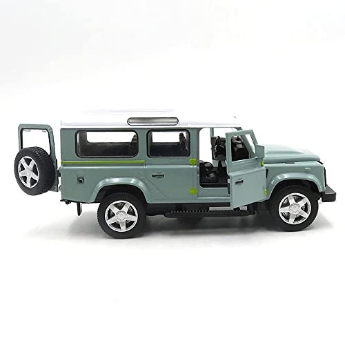 Coelon 1:32 Scale Defender Die Cast Metal Car Toy with Light and Sound for Kid, Black - Image 4