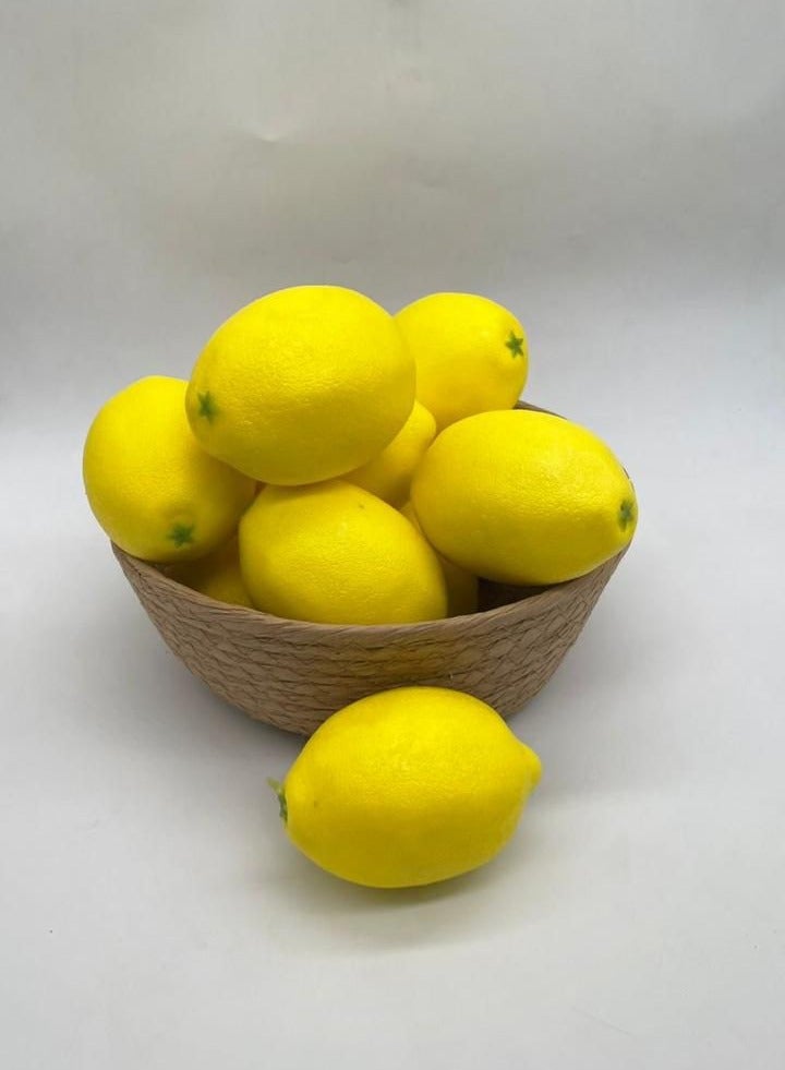 Artificial fruit (lemon yellow) 12 PCs excellent quality