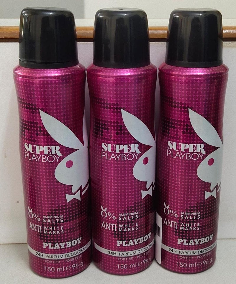 Playboy Super Women Deodorant Spray 150ml (Pack of 2) - Image 3