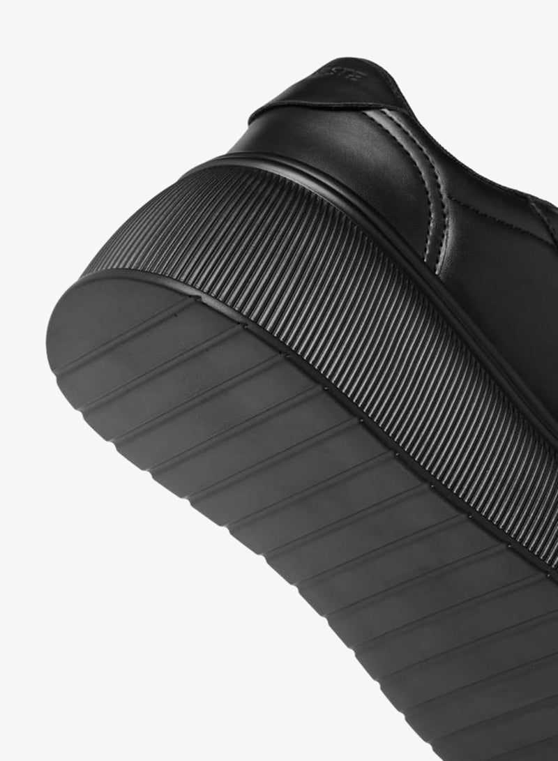 Celeste Women's Solid Chunky Sole Sneakers with Lace-Up Closure - Image 5