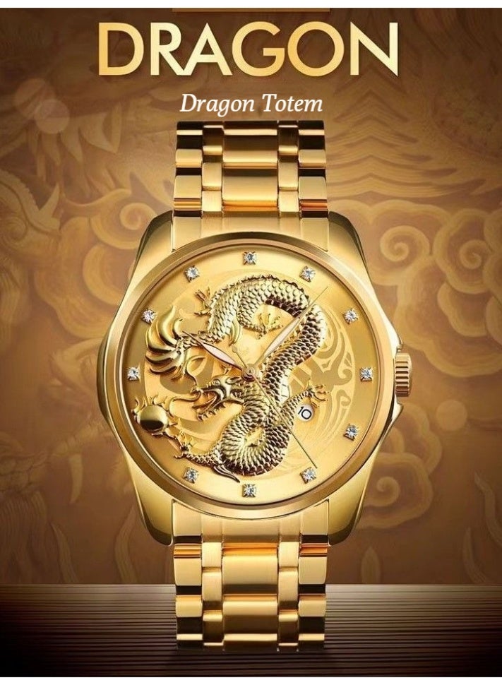 CASSRAY Chinese-style fashionable men's wristwatch - trendy, individual, business-oriented watch with automatic calendar function, water-resistant and luminous dial. - Image 2