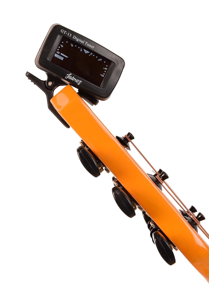 Juarez Juârez GT-13 Digital LCD Guitar Bass Violin Ukulele Clip On Automatic Chromatic Tuner - Image 2