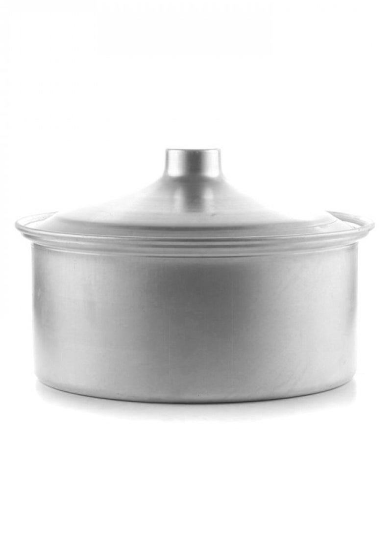 Set of 4  aluminum pots size 16cm/20cm/22cm/24cm silver - Image 3