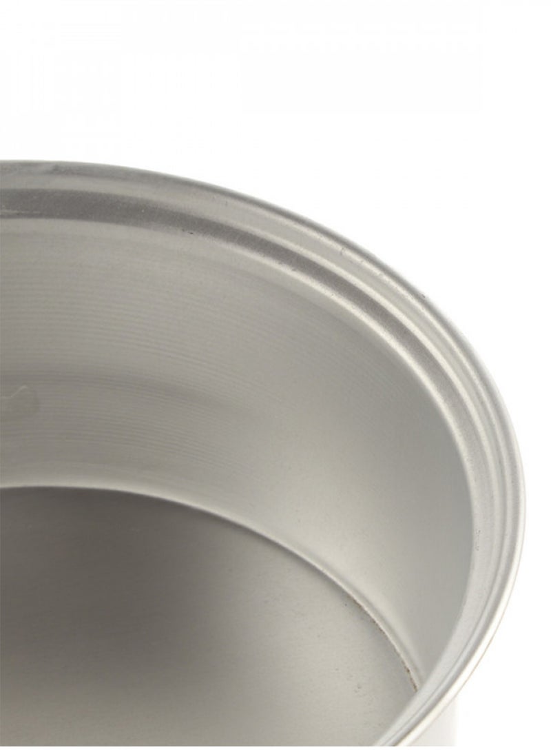 Set of 4  aluminum pots size 16cm/20cm/22cm/24cm silver - Image 4