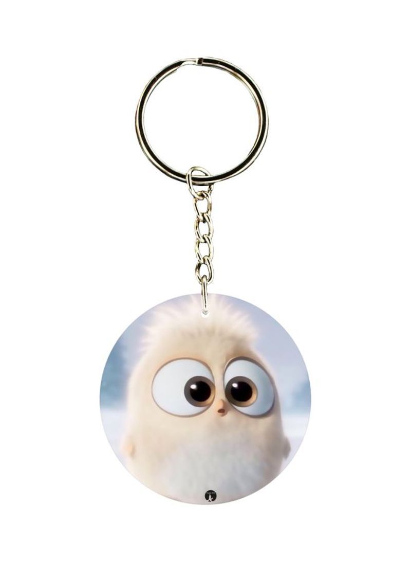 RKN Double Sided Angry Bird Printed Keychain