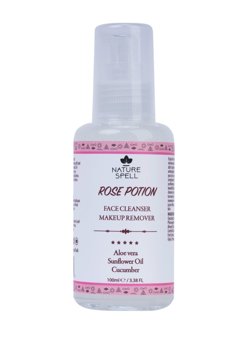 Nature Spell Moisturizing Face Wash and Make-up Remover with Cucumber and Aloe Vera 100ml  - Image 1
