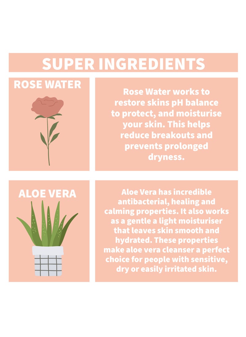 Nature Spell Moisturizing Face Wash and Make-up Remover with Cucumber and Aloe Vera 100ml  - Image 4
