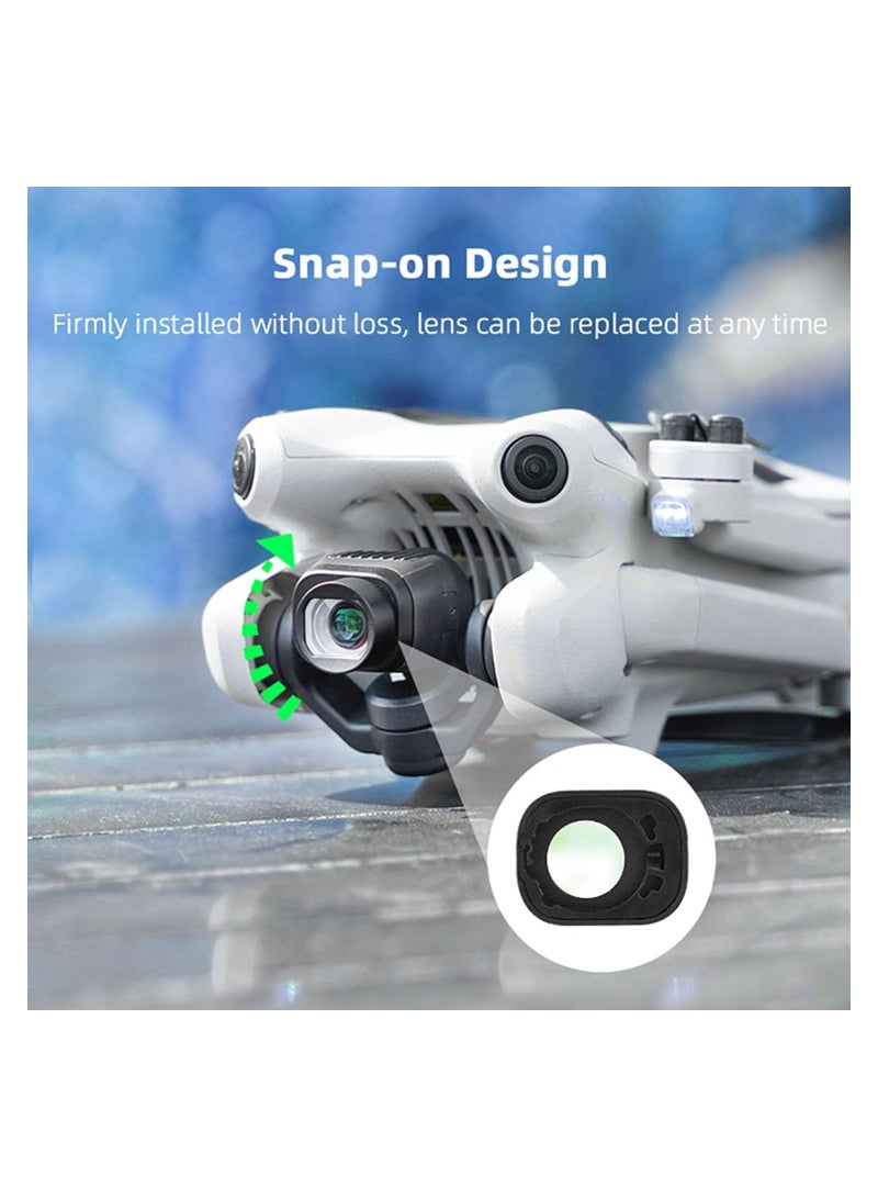 Mini 4 Pro Wide-Angle Lens, Fit for DJI Mini 4 Pro Drone, Expands Viewing Range by 25%, Essential Drone Camera Accessory for Enhanced Photography and Videography - Image 2