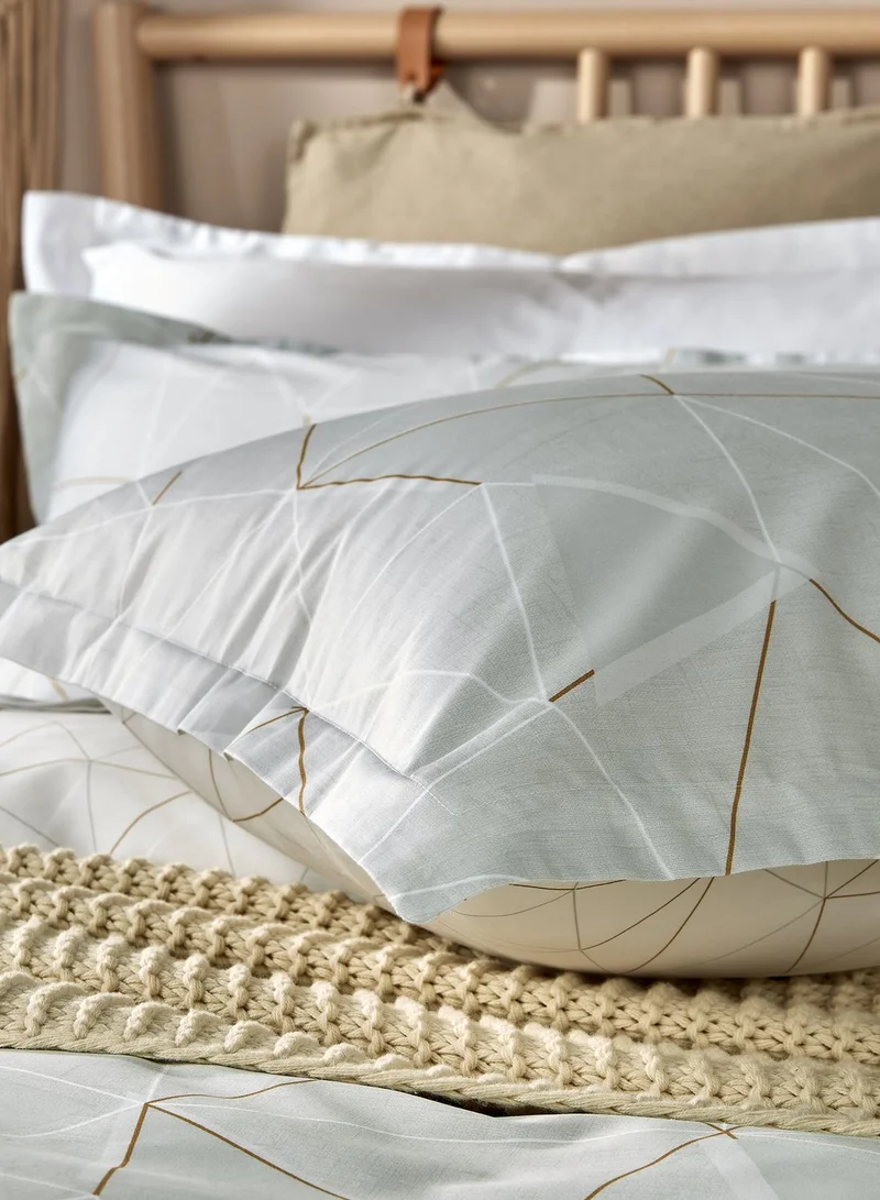 Christy Triangle King Duvet Cover Set Duck Egg