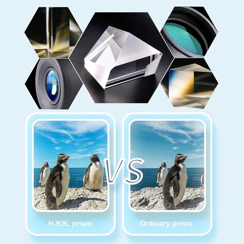 Automatic Fixed Focus High Power HD Compact Binoculars for Bird Watching Stargazing Travel - Image 4