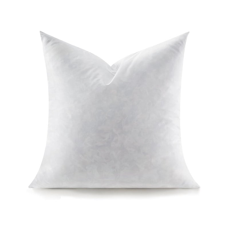 Swandream Feather Throw Pillow Insert, Soft Fluffy Square 18 x 18 Inches Decorative Pillow Insert, Feather and Down Euro Pillows for Bed, Couch and Cushion - Image 1