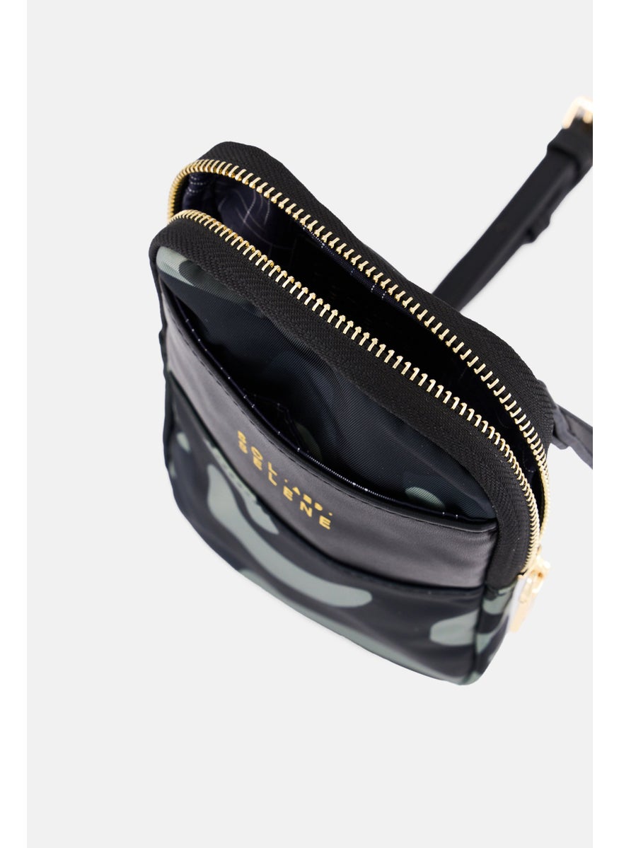 Sol and Selene - Women Brand Logo Cross Body Bag 23 H x 16 L x 4 W cm, Olive - Image 1