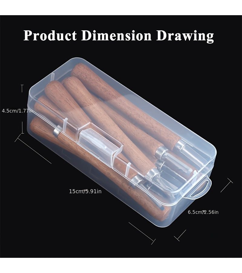 12 Piece Hand Carved DIY Wood Carving Knife Tool Set - Image 2