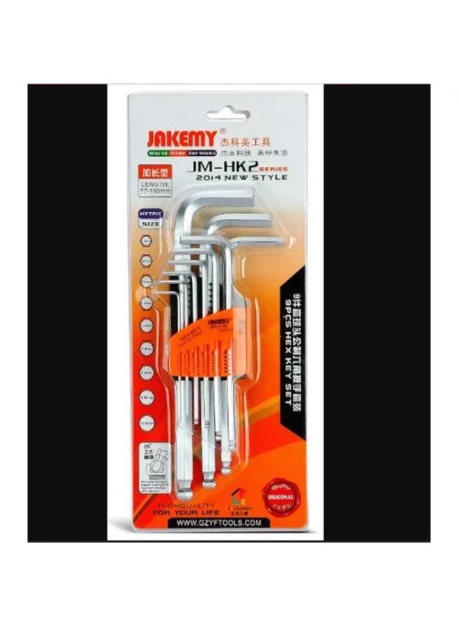 جيكماي مجموعة مفاتيح سداسية من 9 قطع JM-HK2-1 - Image 2