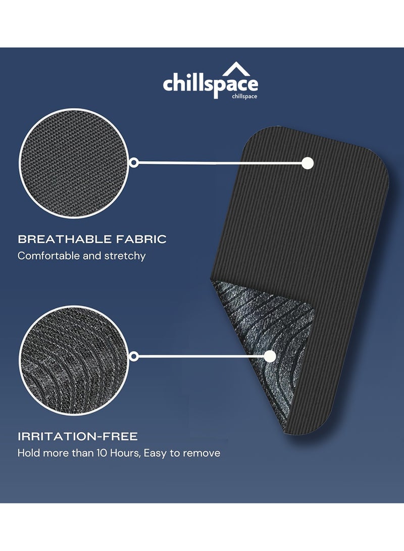 Chillspace 30 PCS Mouth Tape Set Sleep Strips Soft Bamboo silk Mouth Strips | Hypoallergenic, Strong Hold for Anti Snoring & Better Sleep Good Night Tape (Black) - Image 4