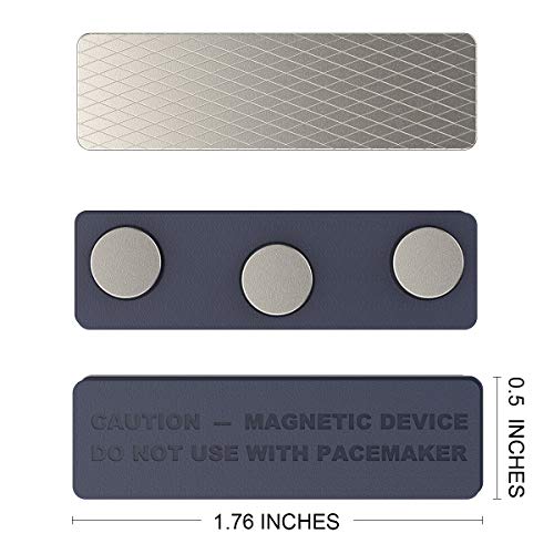 GREATMAG Name Tag Magnets 20 Pack, Magnets for Nametags Magnetic Name Badge Holders, Name Tag Magnetic Adhesive Backing with 3 Neodymium Magnets (1.76 x 0.5 inches, Blue) - Image 3