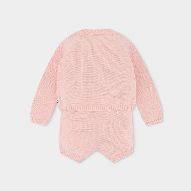 myko kids Tricot Cardigan and Shorts Set
