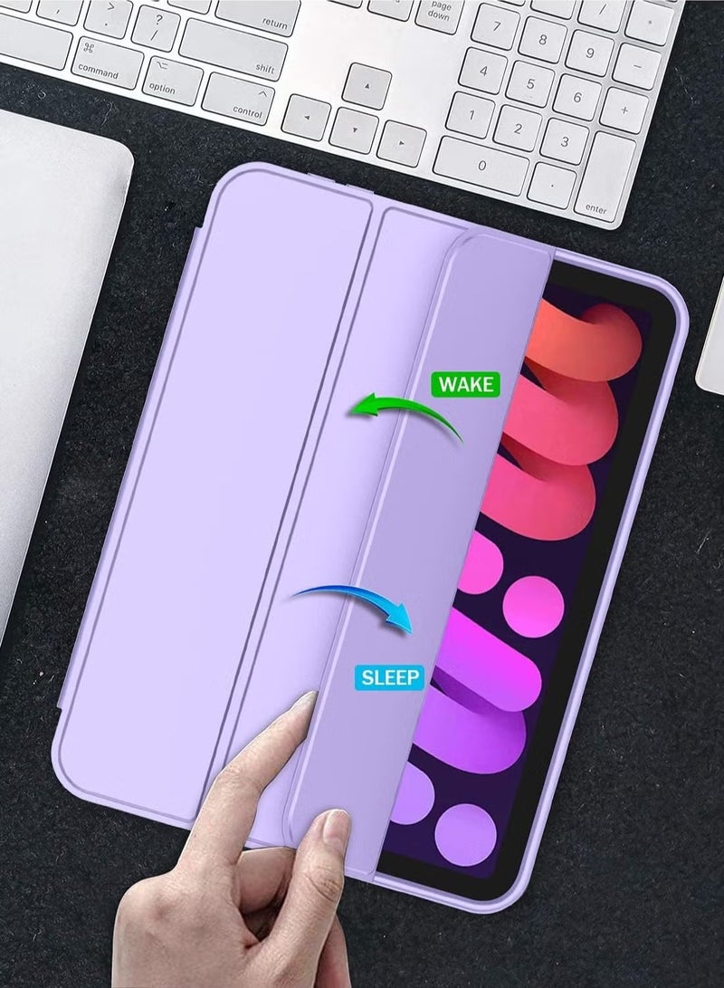 ELTRAZONE New iPad Mini 6 Case 8.3 Inch 2021 (6th Gen) with Pencil Holder, Trifold Stand Smart Case, Soft TPU Back, Auto Wake/Sleep - Image 2