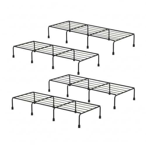 UGAOO Premium Metal Plant Stand set of 4 with anti rust coating for Balcony, Indoor & Outdoor (Rectangle, Black) - Image 1
