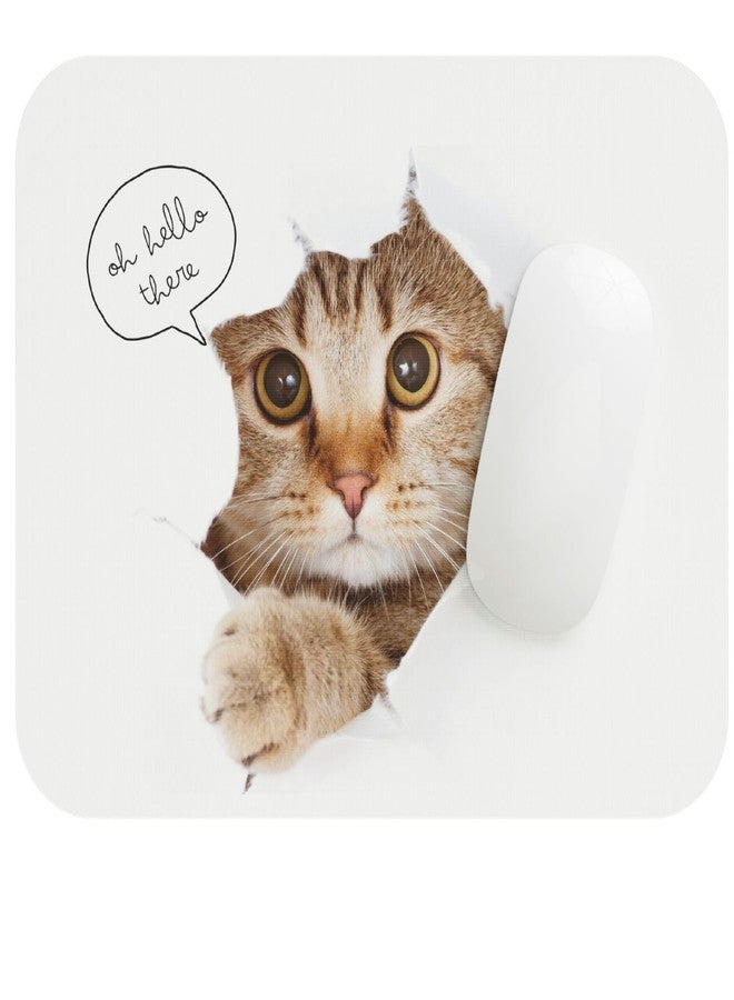 Premium Mouse Pad with Non Slip Back Side and High Precision Control for Office and Gaming (Cat) - Image 1