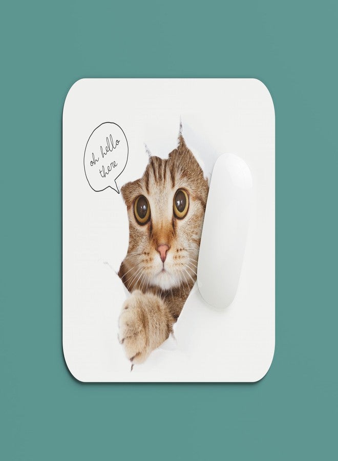 Premium Mouse Pad with Non Slip Back Side and High Precision Control for Office and Gaming (Cat) - Image 4