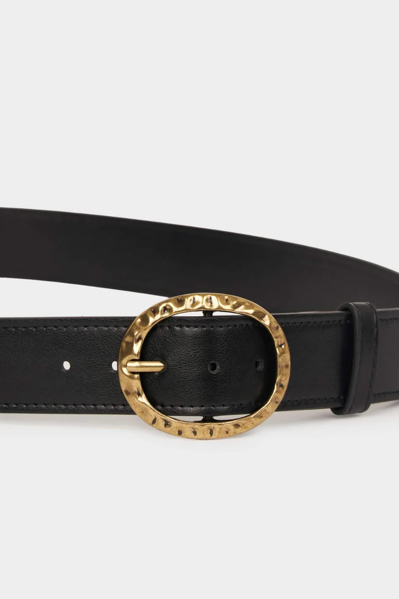 Defacto  Woman Big Clasp Faux Leather Belt for Women | Best Price UAE