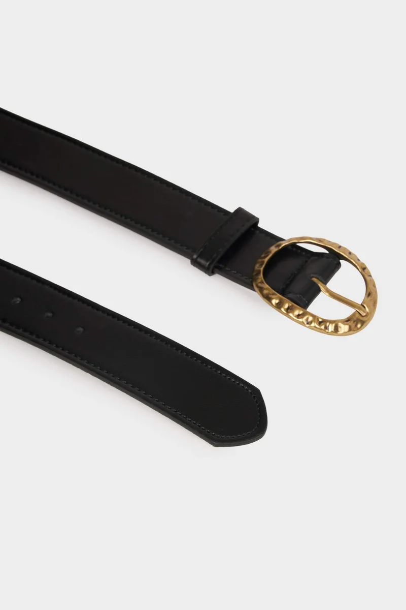 Defacto  Woman Big Clasp Faux Leather Belt for Women | Best Price UAE