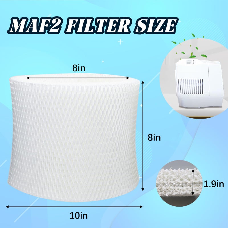 PWEOW MAF2 Humidifier Filter Replacement for AIRCARE Essick Air Moist Air MA0800 MA0600 MA08000 MA0601 for Kenmore 15408 15508 154080 17006 29706 29988 Series Humidifier Super Wick Filter (2-Pack) - Image 2