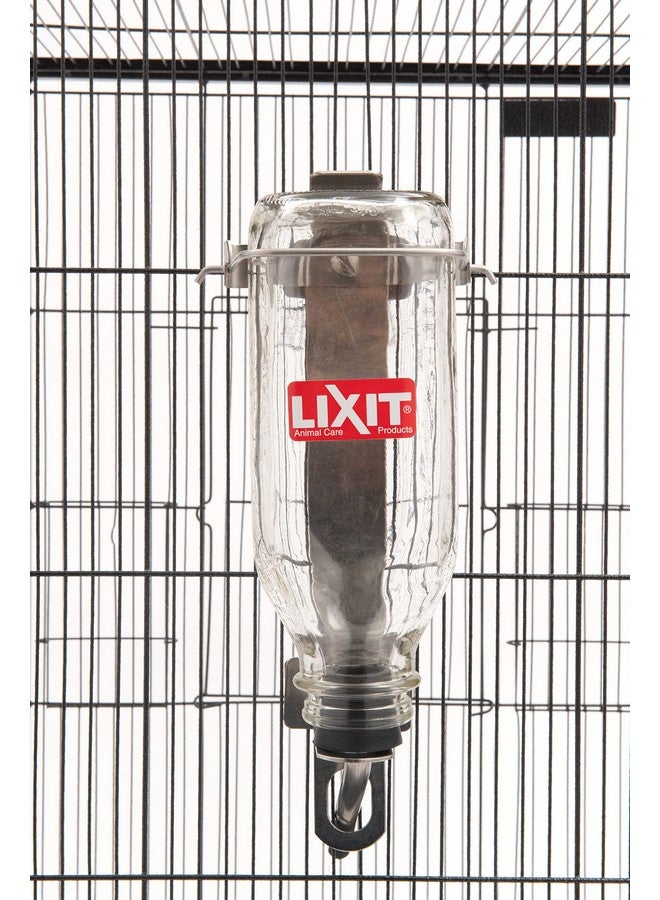 ليكسيت زجاجات مياه زجاجية فاخرة متينة للطيور والكلاب والحيوانات الصغيرة. (أنبوب كبير سعة 32 أونصة) - Image 5