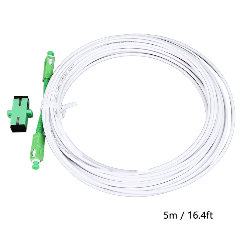 Optical Modem Extension Cable Set Armored Single Mode SC Patch Cable with Flange Connector for FTTH FTTB FTTP SC APC 5m / 16.4ft - Image 5