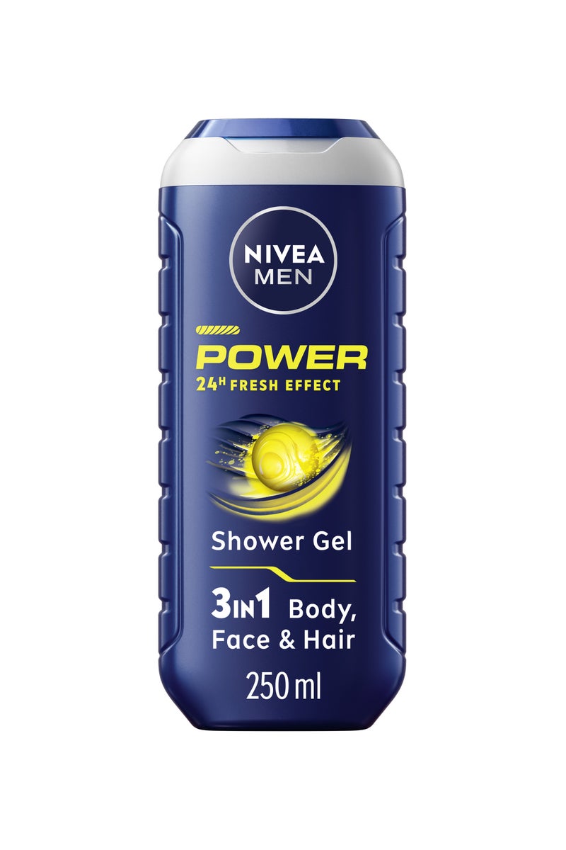 Nivea 3 In1 Men Power Fresh Shower Gel 250ml - Image 1