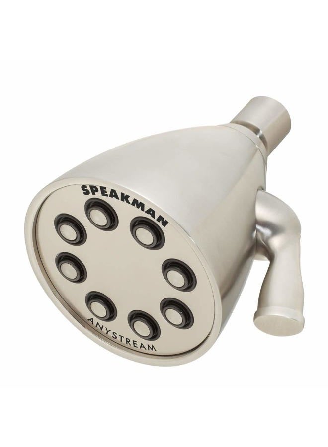Speakman S-2251-BN Signature Icon Anystream High Pressure Adjustable Solid Brass Shower Head, Brushed Nickel - Image 1