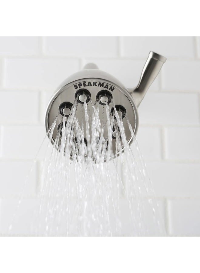 Speakman S-2251-BN Signature Icon Anystream High Pressure Adjustable Solid Brass Shower Head, Brushed Nickel - Image 2