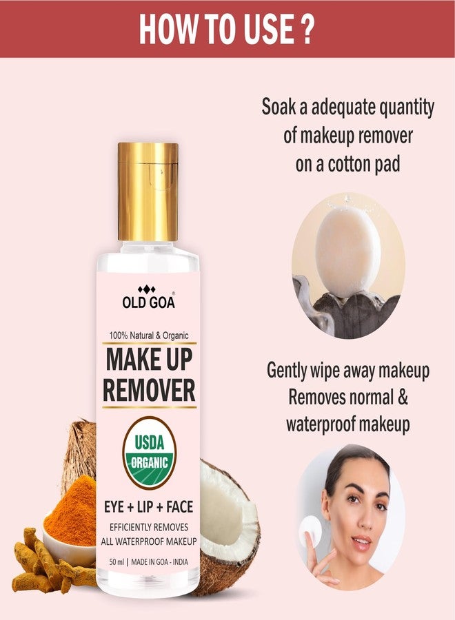 OLDGOA Make-Up Remover | Gentle & Effective Makeup Cleansing | Removes Waterproof Makeup from Lips, Eyes & Face | Non-Greasy, Hydrating Formula | 50ML Travel-Friendly Bottle - Image 3