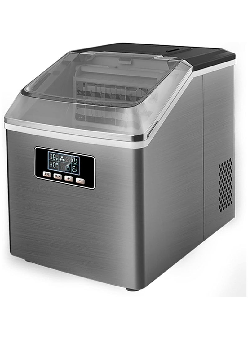 Ice Maker Machine for Countertop Self Cleaning Ice Cube Maker Portable Self Cleaning Low Noise LED Display  Perfect for Home Kitchen Office Bar - Image 1
