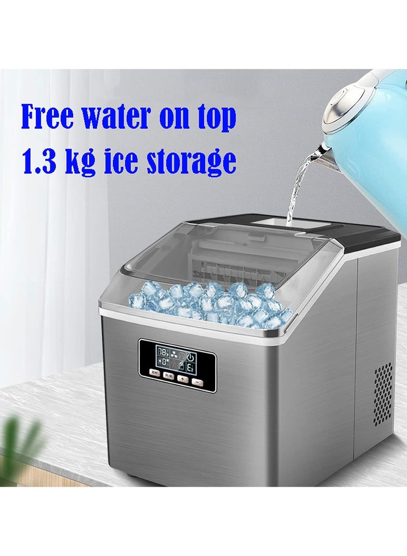 Ice Maker Machine for Countertop Self Cleaning Ice Cube Maker Portable Self Cleaning Low Noise LED Display  Perfect for Home Kitchen Office Bar - Image 3
