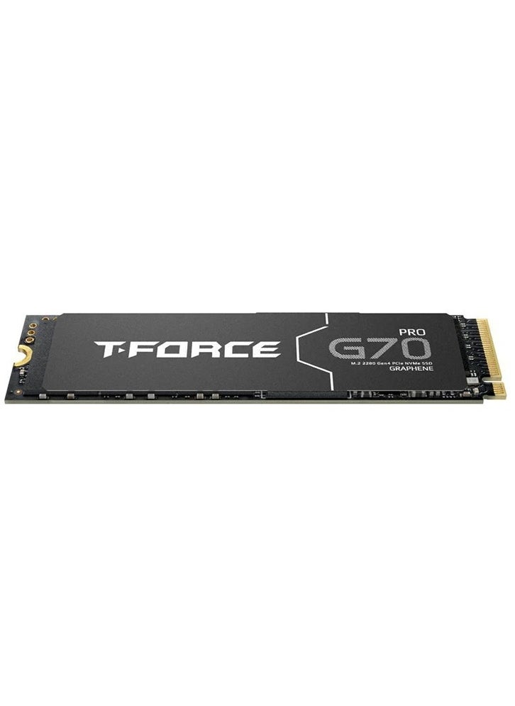 Team Group - T-FORCE G70 PRO Graphene Heatsink 4TB DRAM SLC Cache 3D TLC NAND NVMe InnoGrit PCIe Gen4x4 M.2 2280 Gaming Internal SSD Read/Write 7400/6800 - Image 1