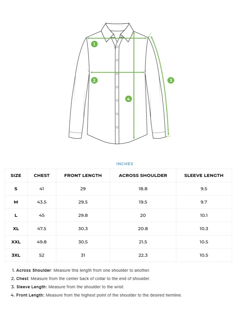 THE BEAR HOUSE Men's Cotton Shirt | Casual & Formal Long Sleeve Slim Fit | Classic Button-Down, Office & Everyday Wear, Comfortable & Breathable Fabric