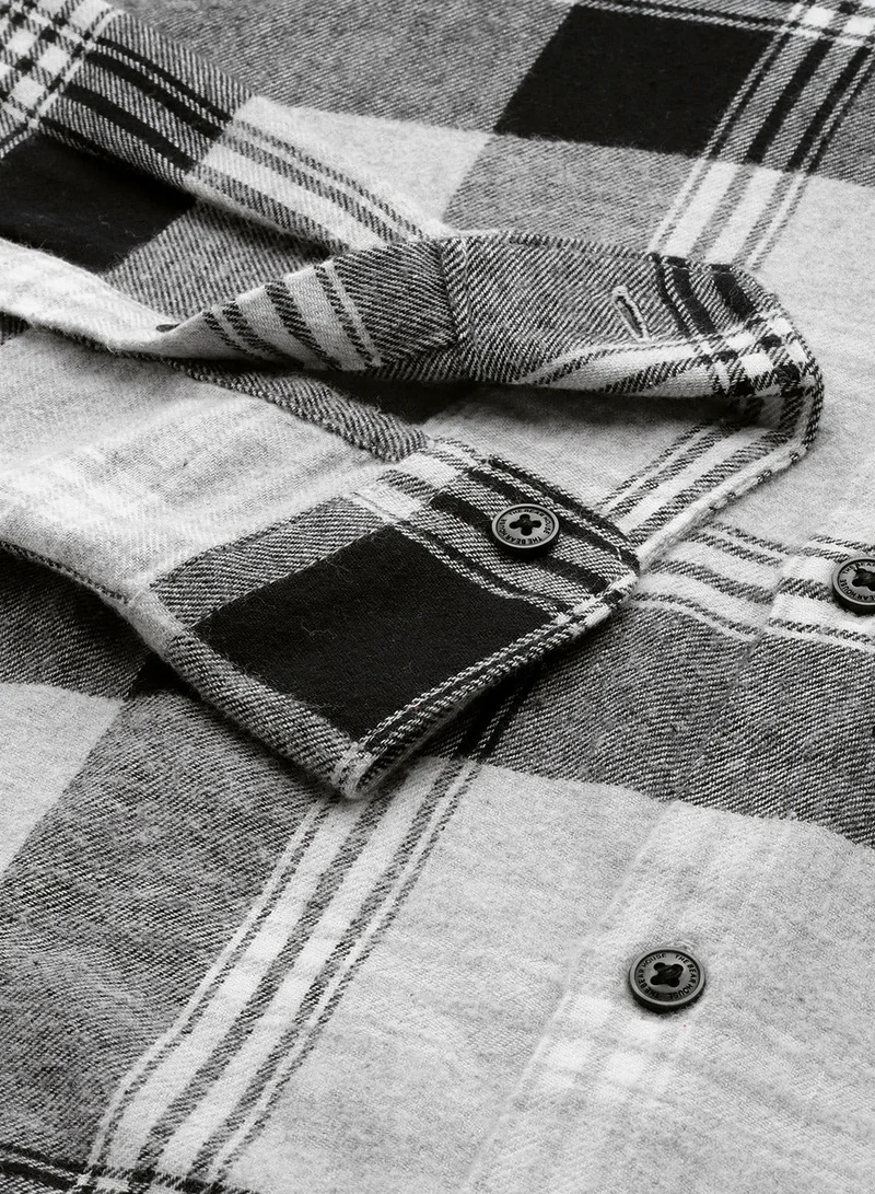 THE BEAR HOUSE Men's Cotton Shirt | Casual & Formal Long Sleeve Slim Fit | Classic Button-Down, Office & Everyday Wear, Comfortable & Breathable Fabric