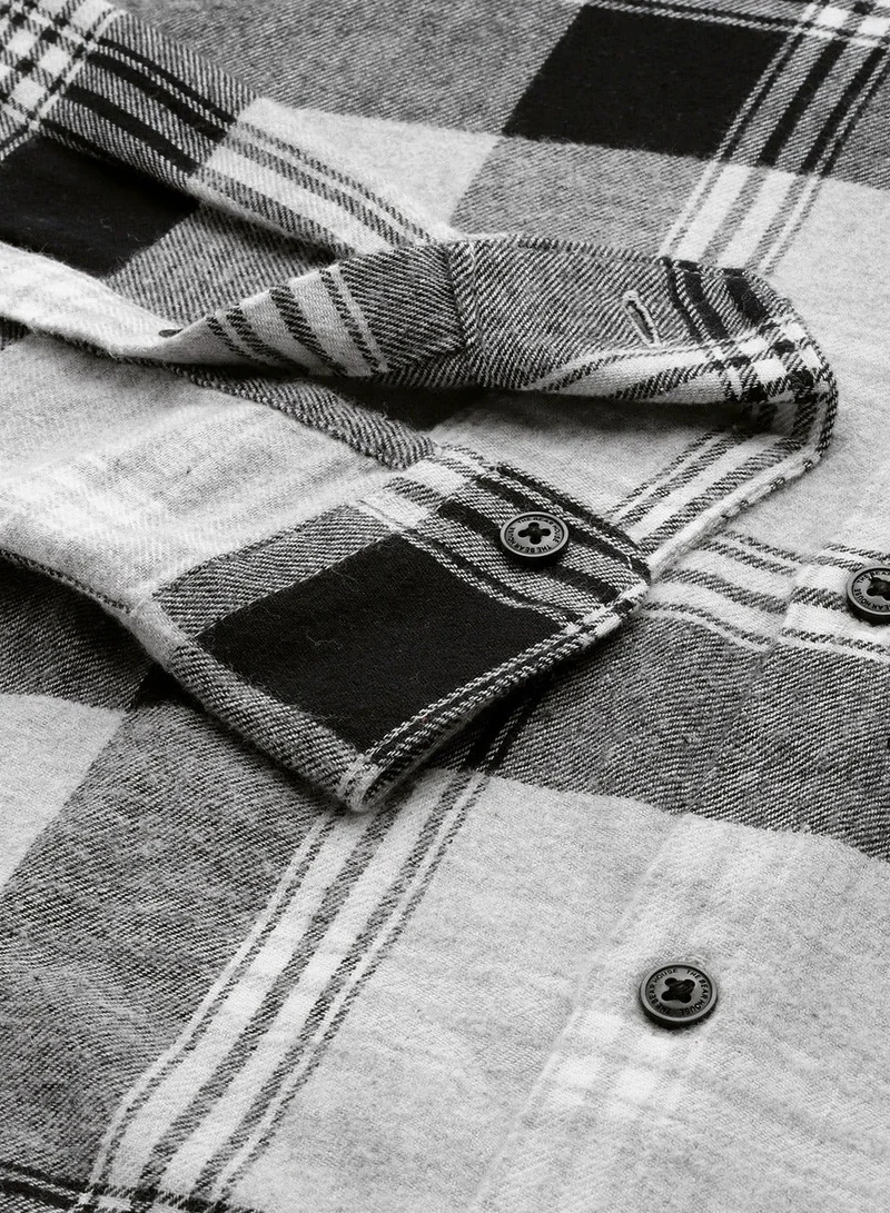 THE BEAR HOUSE  Men's Cotton Shirt | Casual & Formal Long Sleeve Slim Fit | Classic Button-Down, Office & Everyday Wear, Comfortable & Breathable Fabric for Men | Best Price UAE