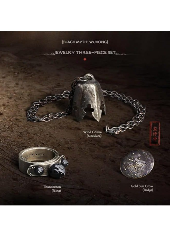 الأسطورة السوداء : WK 4 قطعة طبعة محدودة من مجموعة الكبار - 1 : 1 تخفيض حجم عقال ، 3 قطعة من المجوهرات تناسب | لعبة لاعب جامعي حصري لعبة السلع | PS5 لعبة لا - Image 2