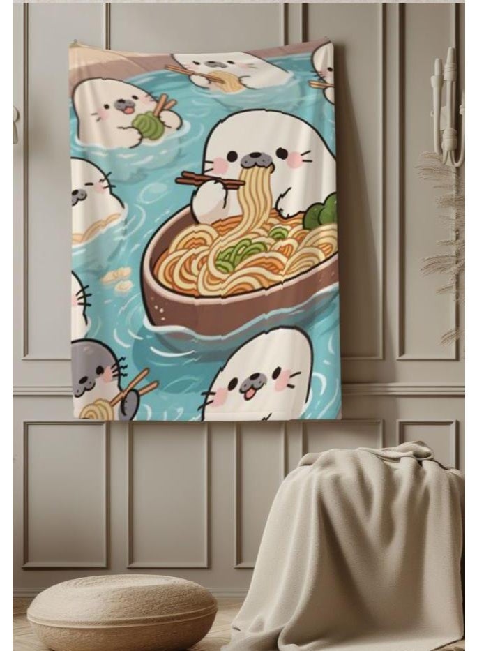 عام بطانية رقيقة من الفانيلا الكرتونية للأطفال والرضع (دافئة ومريحة، ومناسبة للنوم والألعاب) 70 سم * 100 سم - Image 2